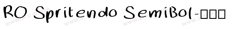 RO Spritendo SemiBol字体转换